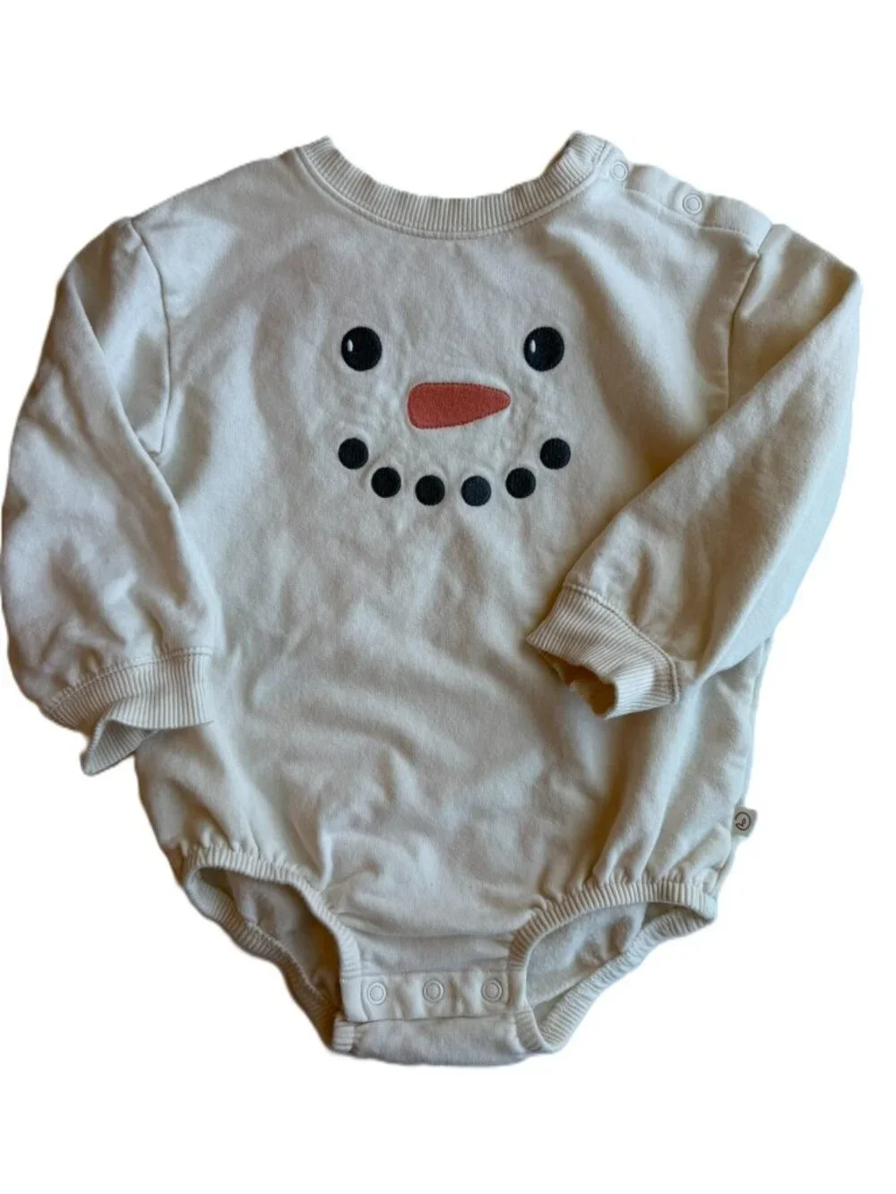 3/$21 | SOFT Snowman Sweatshirt Long Sleeve Bodysuit 24M